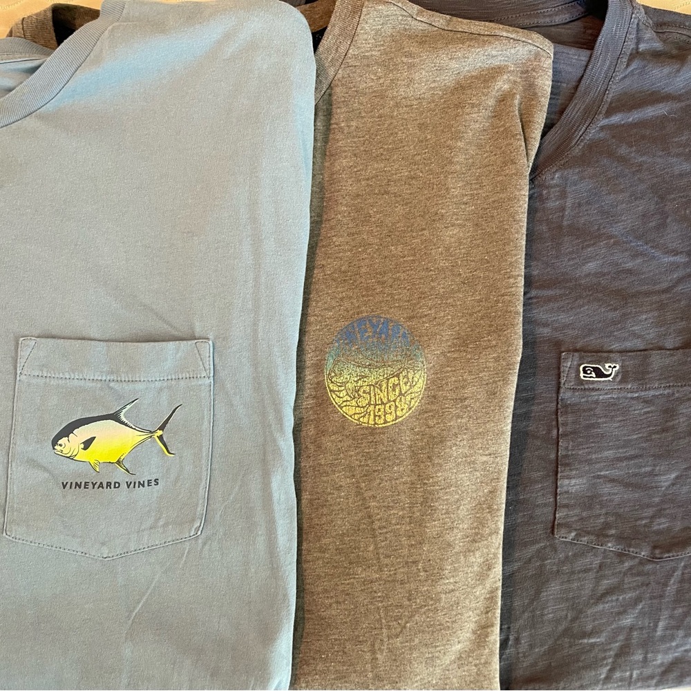 Vineyard Vines - 3 Mens Short Sleeve T-shirts - XXL